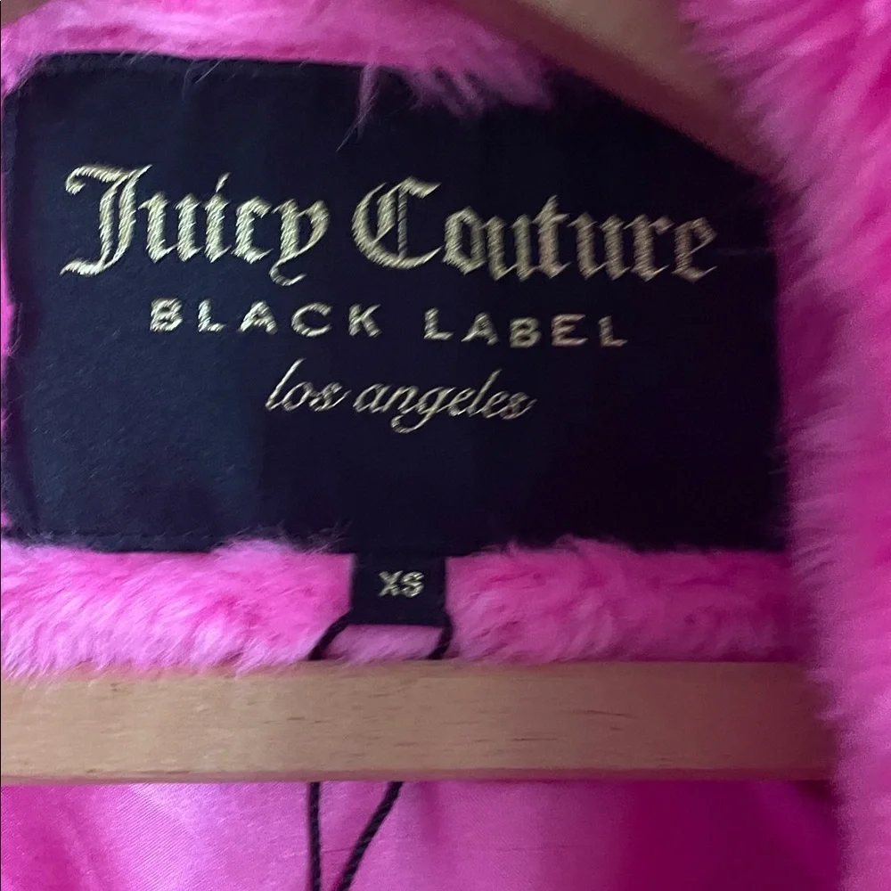Juicy Couture Black Label Furry Pink Jacket - Picture 5 of 9